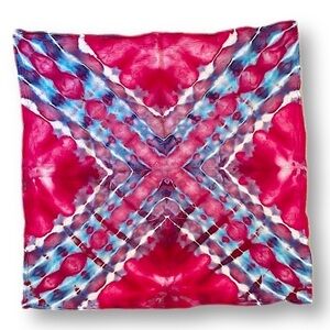 Tie dye kaleidoscope kitchen dish towel flour sack tea towel